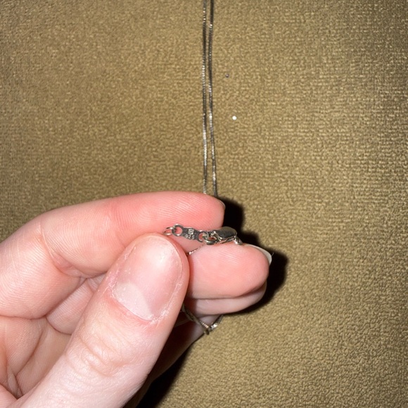 Kay Jewelers Silver Necklace with Purple Gem - Picture 3 of 3